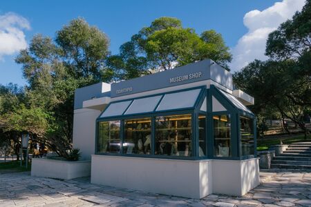 Athens, Greece - Dec 20, 2019: acropolis museum shopのeditorial素材