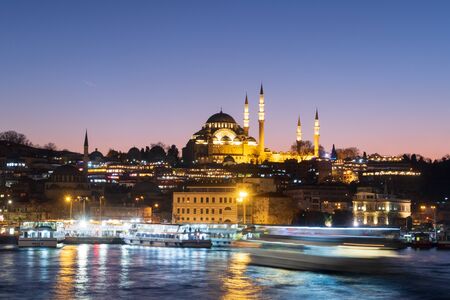 Istanbul, Turkey - Jan 10, 2020: View of the Suleymaniye mosque in Istanbul, Turkey.のeditorial素材