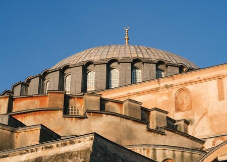 Istanbul, Turkey - Jan 10, 2020: Hagia Sophia Mosque In Sultanahmet Square, Istanbul, Turkey. Hagia Sophia Museum Istanbul Turkey.のeditorial素材