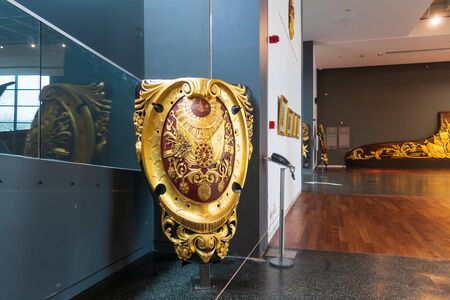 Istanbul, Turkey - Jan 12, 2020: Items displayed for Exhibition in The Istanbul Naval Museum, Turkey.のeditorial素材