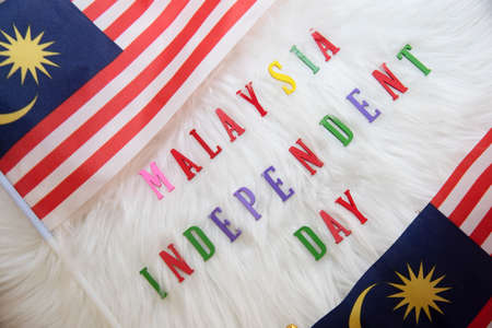 Malaysia Independence Day flay lat conceptの写真素材