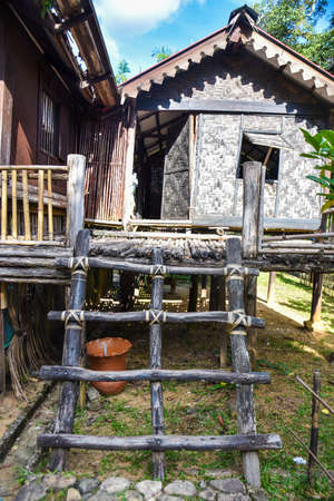 Kedah, Malaysia : 28th December 2020 - Exterior view of Malaysia village traditional houseのeditorial素材