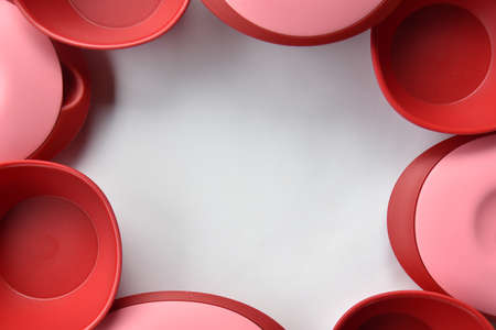 Pahang, Malaysia : 8th November 2020 - Tupperware serving set with white backgroundのeditorial素材
