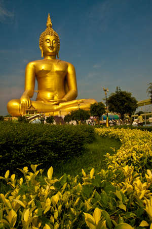 Big Buddha at Wat Muang, Thailandの写真素材