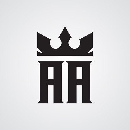 Modern AA logo Design Template. Royalty-free Vector illustrationのイラスト素材