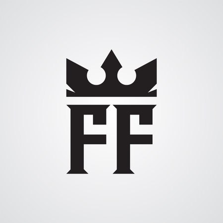 Modern FF logo Design Template. Royalty-free Vector illustrationのイラスト素材