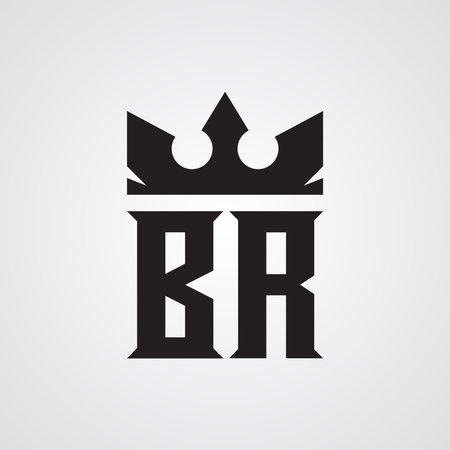 Modern BR logo Design Template. Royalty-free Vector illustrationのイラスト素材