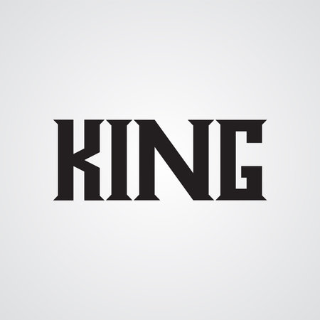 Modern Design Template. King vector template | tattoo template | logo templateのイラスト素材