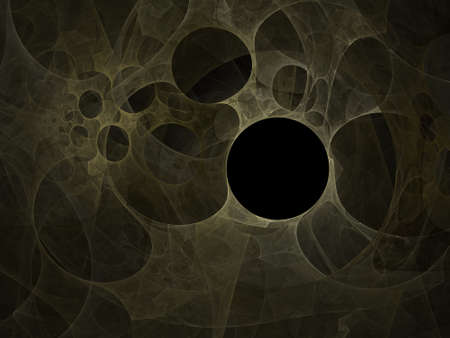 Colorful abstract digital fractal art on the black backgroundの写真素材