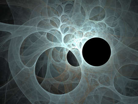 Colorful abstract digital fractal art on the black backgroundの写真素材