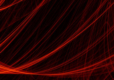 Abstract digital fractal red art on the black backgroundの写真素材