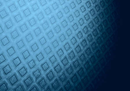 Abstract digital fractal square blue art on the black background