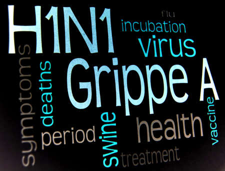 Swine flu H1N1 disease with virus vaccine
