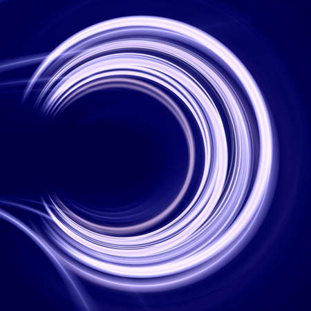 Abstract digital fractal art on the blue backgroundの写真素材