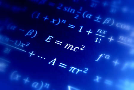 Einstein formula of relativity の写真素材