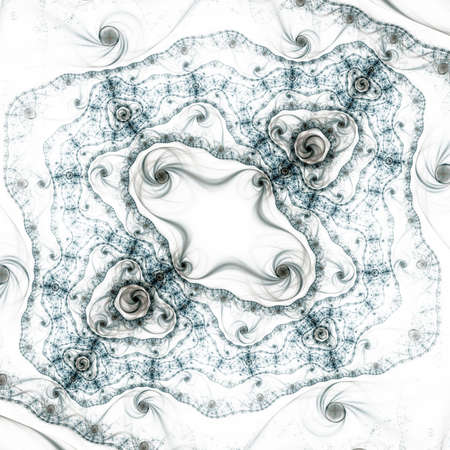 Dark brown and white flower creative patternの写真素材