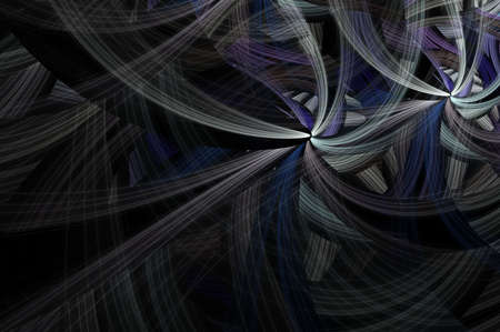 Symmetrical colorful fractal flower spiral, digital abstract