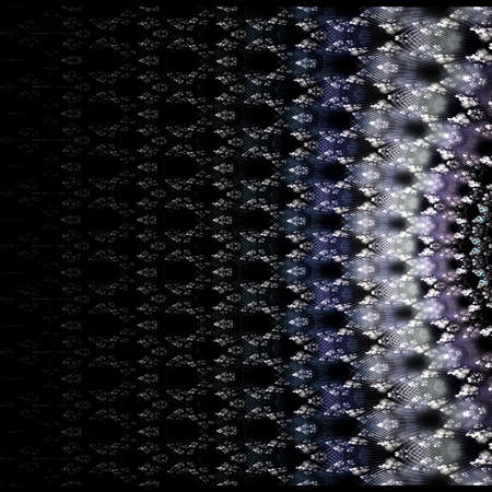Symmetrical blue fractal flower, digital logarithm for creative graphic
