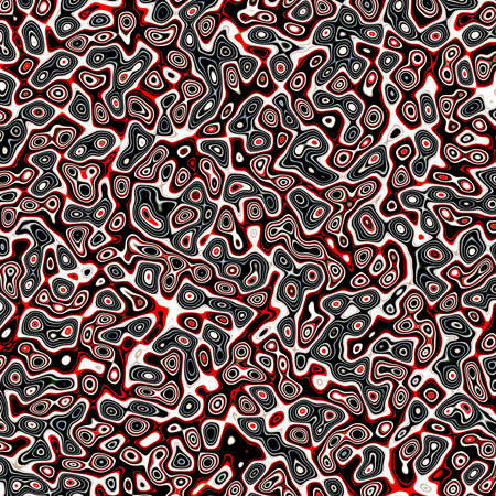 Abstract fractal red marbleized psychedelic plasma
