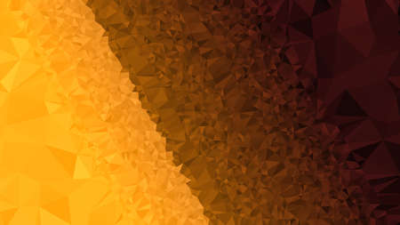 Orange triangular low poly, Mosaic pattern Background, Vector illustration graphic, Creative,...