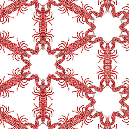 Abstract colorful geometric seamless pattern symmetric kaleidoscope fashion, designの写真素材