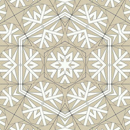 Abstract colorful geometric seamless pattern symmetric kaleidoscope fashion, designの写真素材