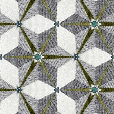 Abstract colorful geometric seamless pattern symmetric kaleidoscope fashion, design