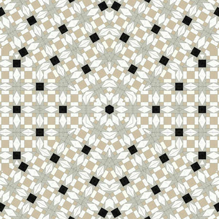 Abstract colorful geometric seamless pattern symmetric kaleidoscope fashion, design