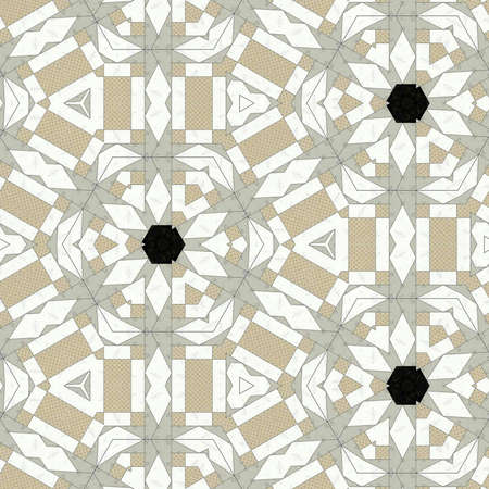 Abstract colorful geometric seamless pattern symmetric kaleidoscope fashion, design
