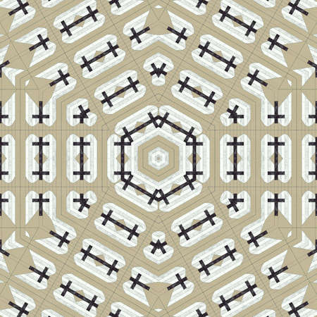 Abstract colorful geometric seamless pattern symmetric kaleidoscope fashion, design