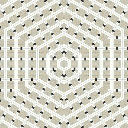 Abstract colorful hexagon square geometric seamless pattern symmetric kaleidoscope fashion, design