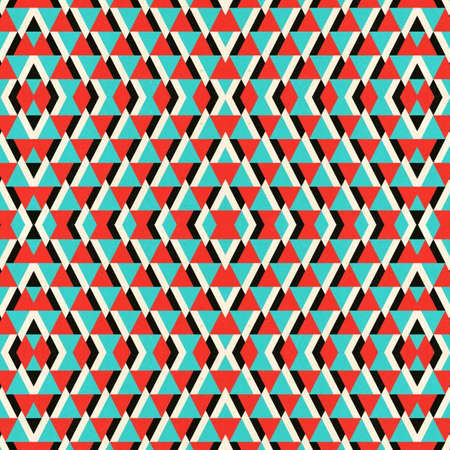 Abstract colorful hexagon square geometric seamless pattern symmetric kaleidoscope fashion, design
