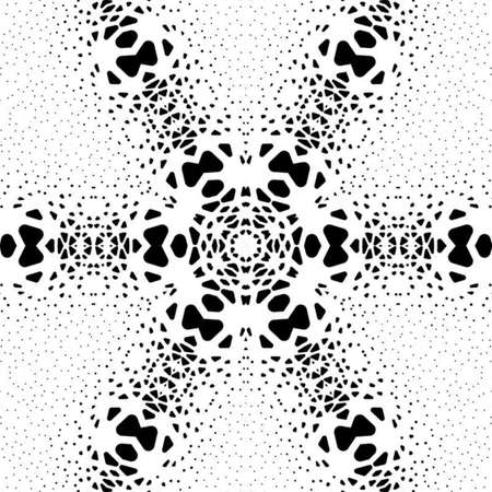 Abstract colorful hexagon square geometric seamless pattern symmetric kaleidoscope fashion, design
