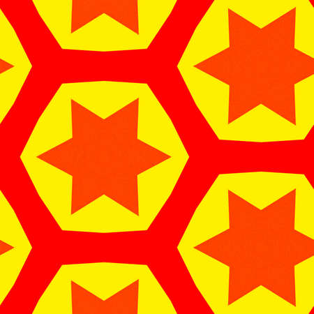 Abstract colorful hexagon square geometric seamless pattern symmetric kaleidoscope fashion, design