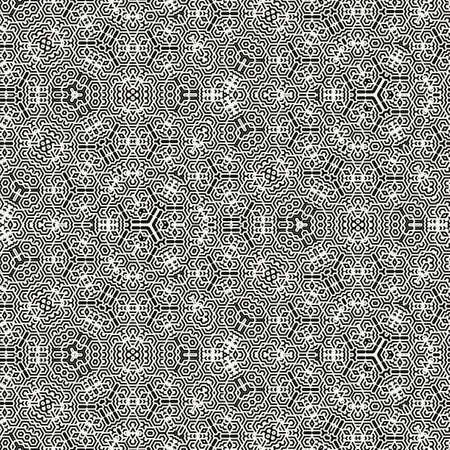 Abstract colorful hexagon square geometric seamless pattern symmetric kaleidoscope fashion, design