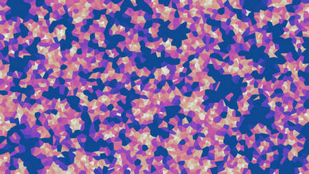 Colorful voronoi, vector abstract. Seamless irregular lines mosaic pattern. Geometric flat gridのイラスト素材