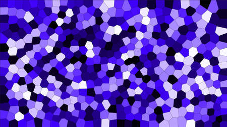 Stained glass colorful voronoi, vector  abstract. Irregular cells background pattern.のイラスト素材