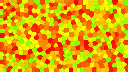 Stained glass colorful voronoi, vector  abstract. Irregular cells background pattern.のイラスト素材