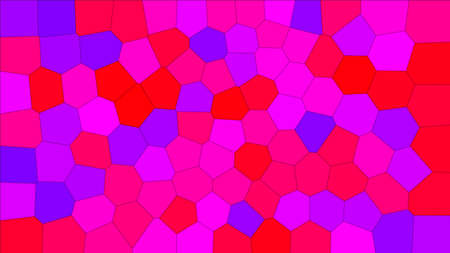 Stained glass colorful voronoi, vector  abstract. Irregular cells background pattern.