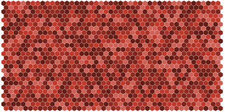 Hexagon grid background texture pattern colorful . Honeycomb vector background. Isometric geometry. Aspect Ratio 2:1のイラスト素材