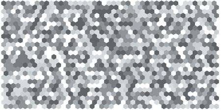 Hexagon grid background texture pattern colorful . Honeycomb vector background. Isometric geometry. Aspect Ratio 2:1のイラスト素材