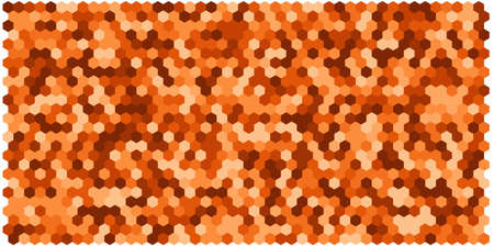 Hexagon grid background texture pattern colorful . Honeycomb vector background. Isometric geometry. Aspect Ratio 2:1のイラスト素材