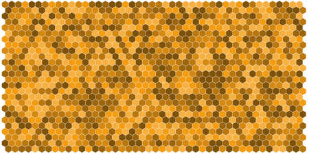 Hexagon grid background texture pattern colorful . Honeycomb vector background. Isometric geometry. Aspect Ratio 2:1のイラスト素材