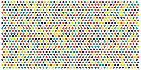Hexagon grid background texture pattern colorful . Honeycomb vector background. Isometric geometry. Aspect Ratio 2:1のイラスト素材