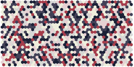 Hexagon grid background texture pattern colorful . Honeycomb vector background. Isometric geometry....