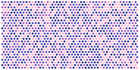 Hexagon grid background texture pattern colorful . Honeycomb vector background. Isometric geometry. Aspect Ratio 2:1のイラスト素材