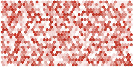 Hexagon grid background texture pattern colorful . Honeycomb vector background. Isometric geometry. Aspect Ratio 2:1のイラスト素材