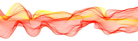 Abstract wave colorful background. Sweeping lines. Creative graphic design. Decorative fractal...