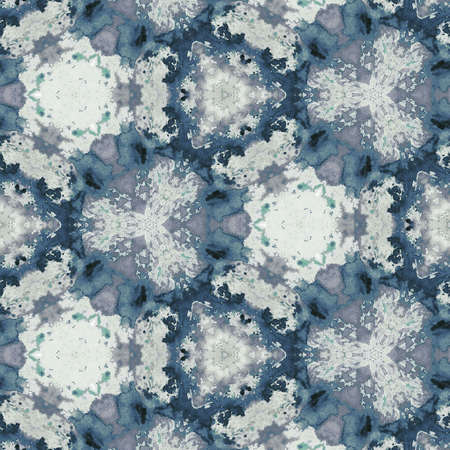 Abstract colorful hexagon square geometric seamless pattern symmetric kaleidoscope fashion, design