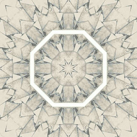 Abstract colorful hexagon square geometric seamless pattern symmetric kaleidoscope fashion, design
